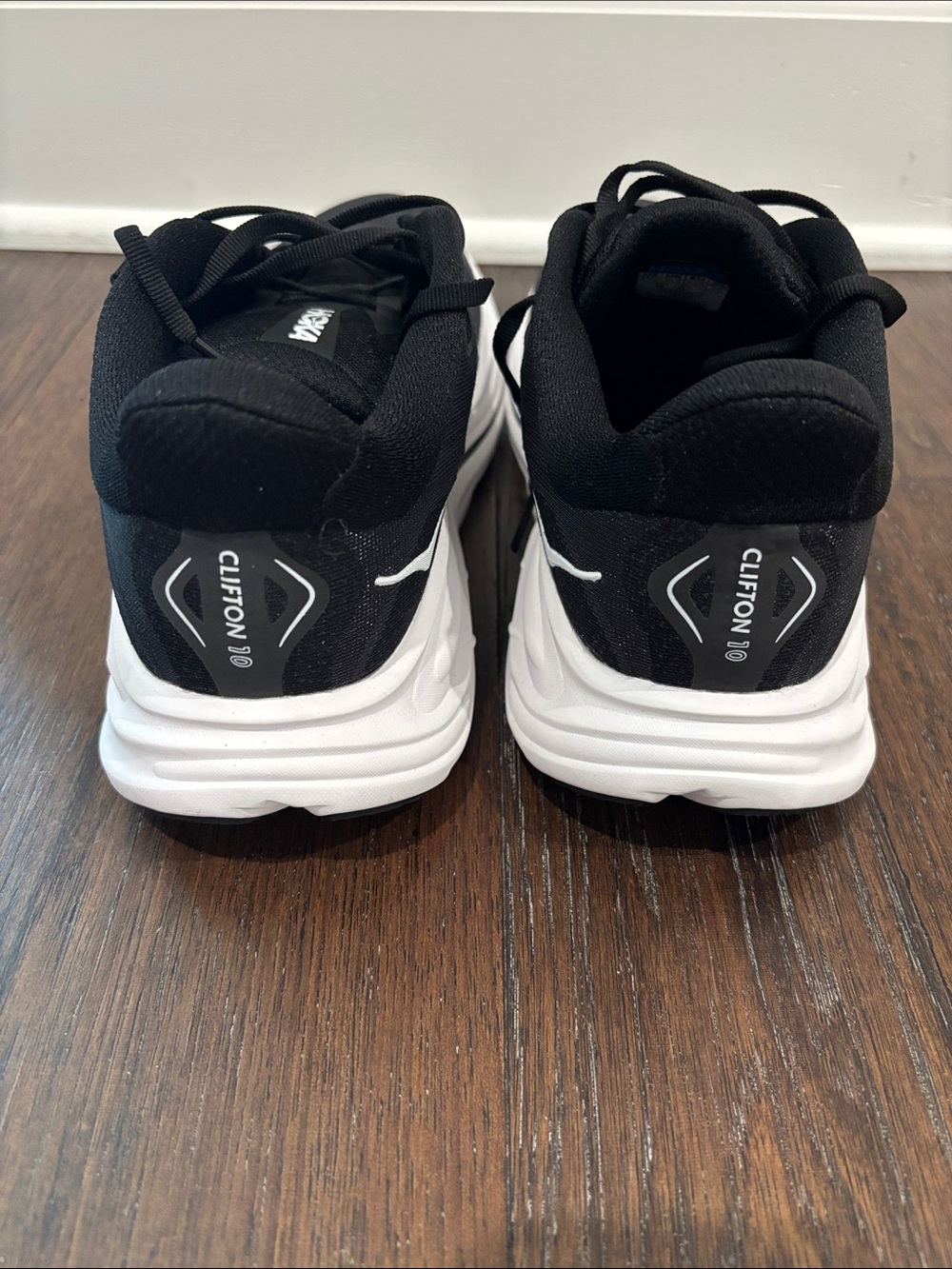 Hoka Clifton Black Running Shoes - Lightweight Cushioned Trainer - Picture 5 of 6